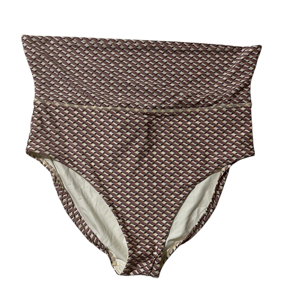 Jets Australia Infinity Kelp Fold Down Pant Geometric Swimsuit Bottoms USA Sz 10